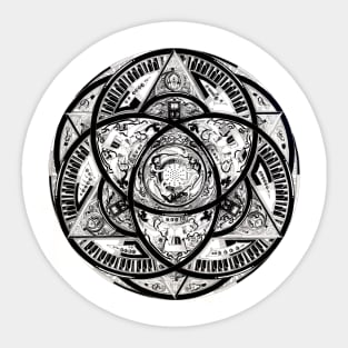 Liquid crystalline oscillator quantum synthesizer Sticker